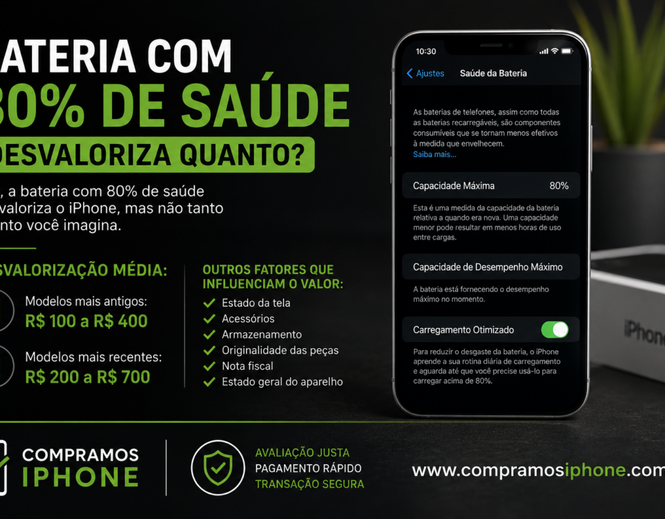 Bateria com 80% de Saúde Desvaloriza Quanto o iPhone?