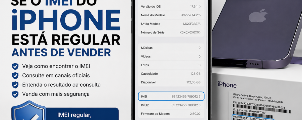 Guia para conferir IMEI de iPhone