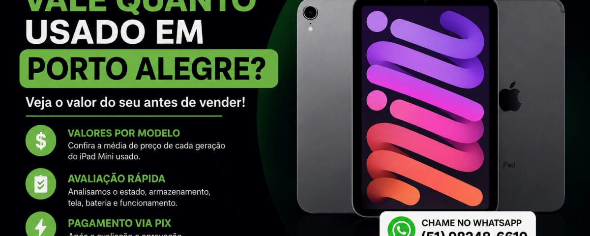 iPad Mini vale quanto usado em Porto Alegre? Veja o valor antes de vender