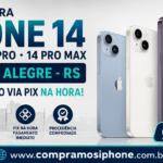 Quem compra iPhone 14, iPhone 14 Plus, iPhone 14 Pro e iPhone 14 Pro Max em Porto Alegre? Receba PIX na hora