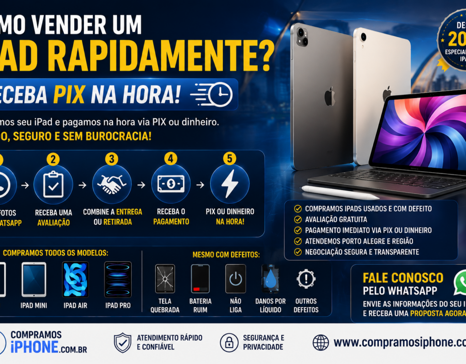 Venda seu iPad rápido e seguro