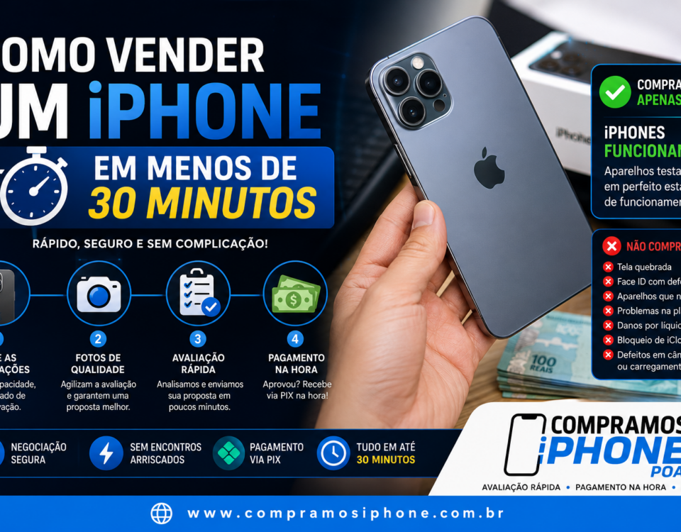 Venda rápida de iPhone em 30 minutos
