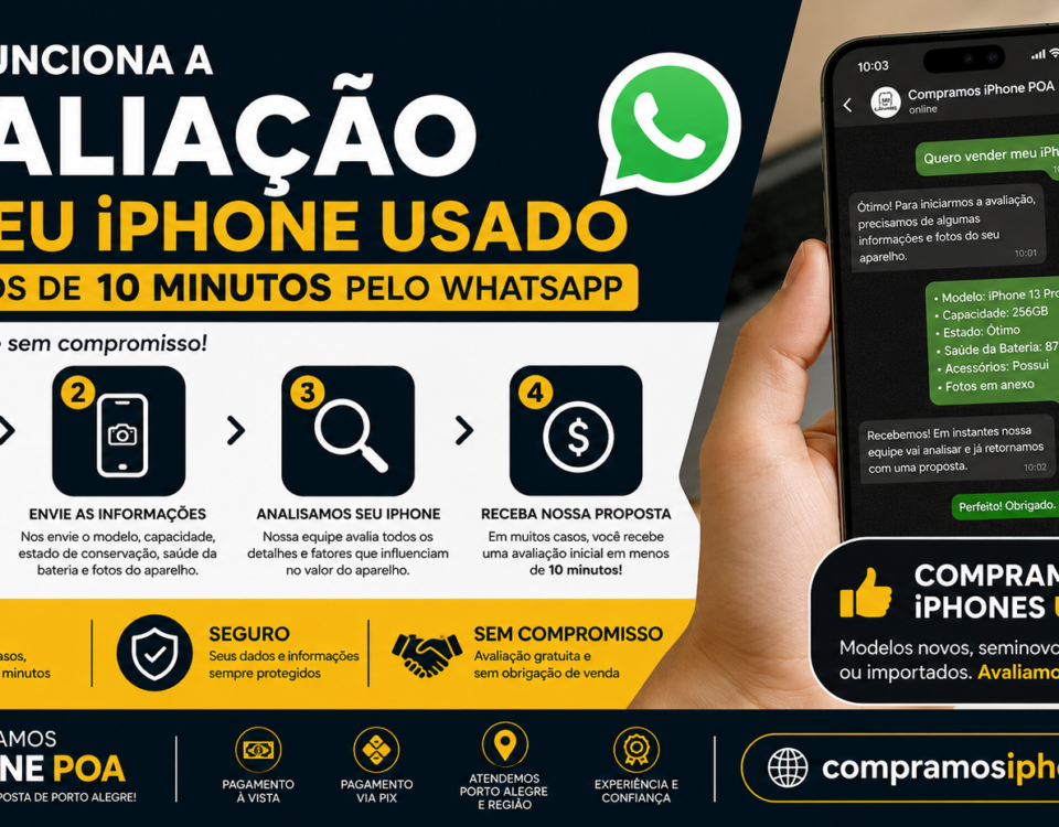 Como funciona a avaliação do seu iPhone usado - compramosiphone.com.br