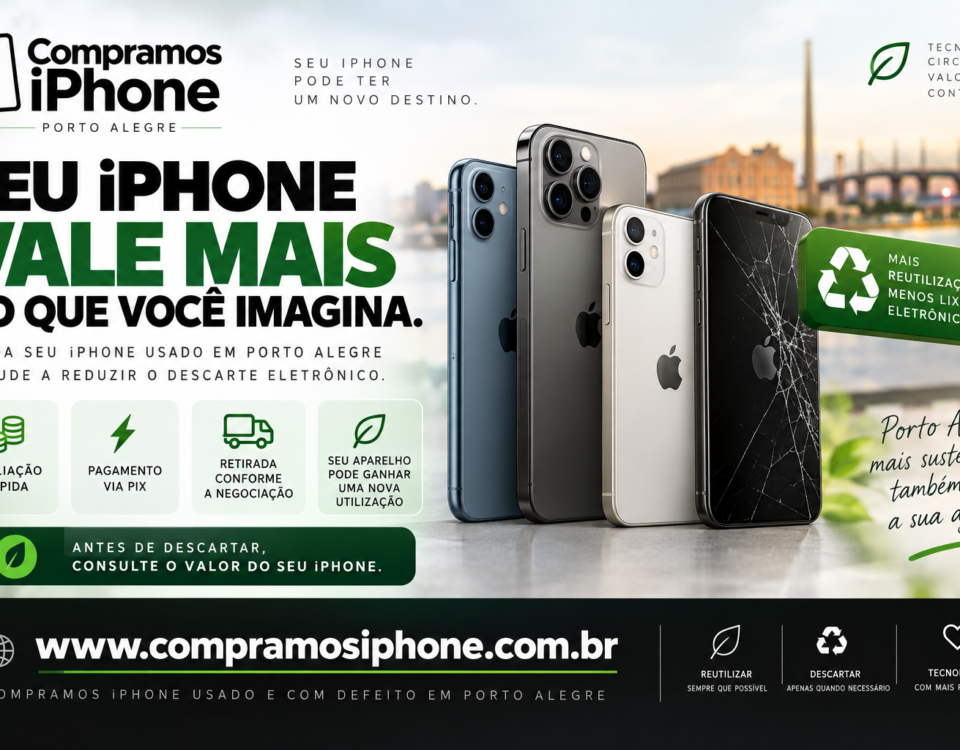 Descarte de iPhone Usado em Porto Alegre: Venda, Reutilização e Destinação Correta
